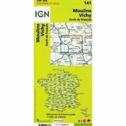MOULINS VICHY 1:100 000 - Wanderkarte