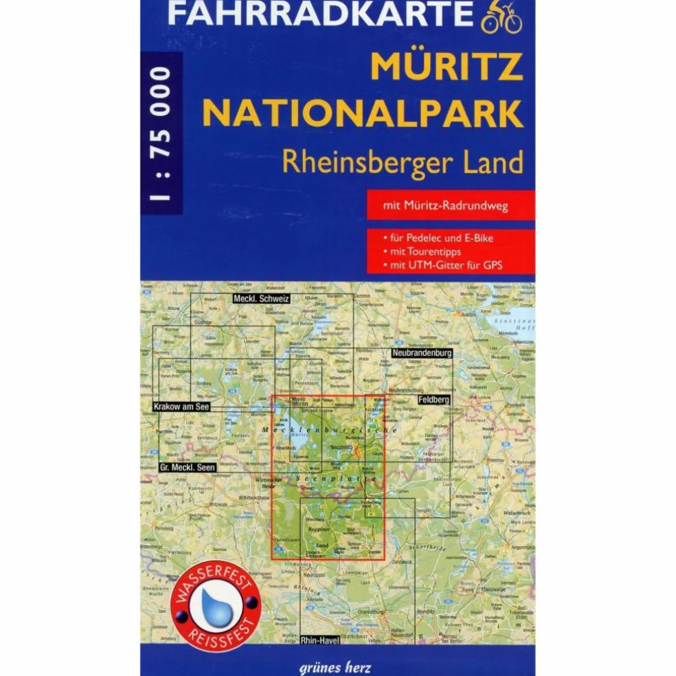 MÜRITZ-NATIONALPARK - RHEINSBERGER LAND - Fahrradkarte