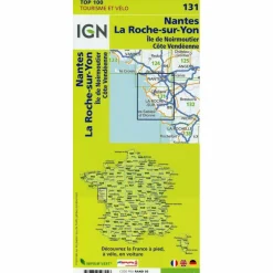 NANTES LA ROCHE SUR YON 1:100 000 - Wanderkarte