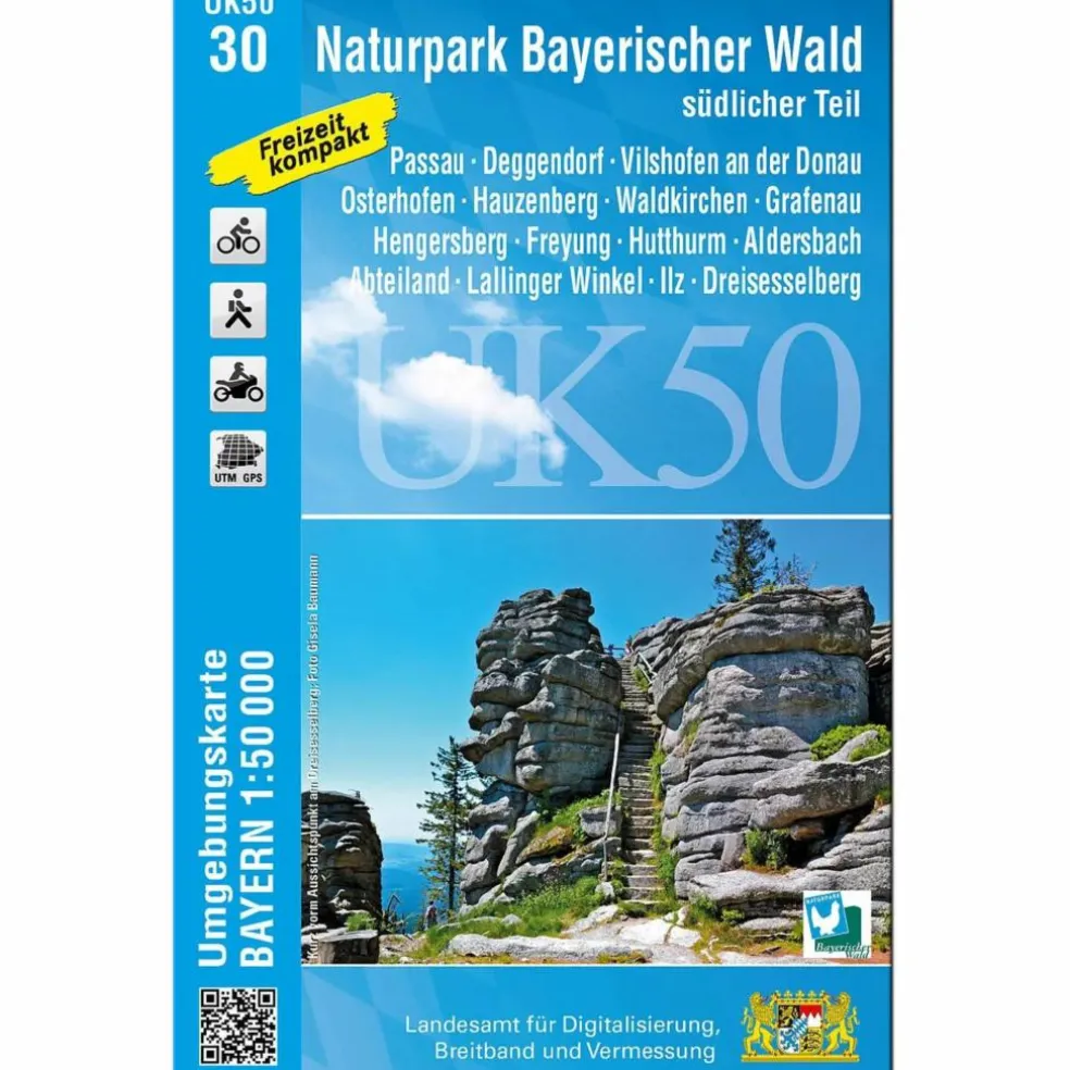 NATURPARK BAYERISCHER WALD - SÜDLICHER TEIL 1 : 50 000 - Wanderkarte