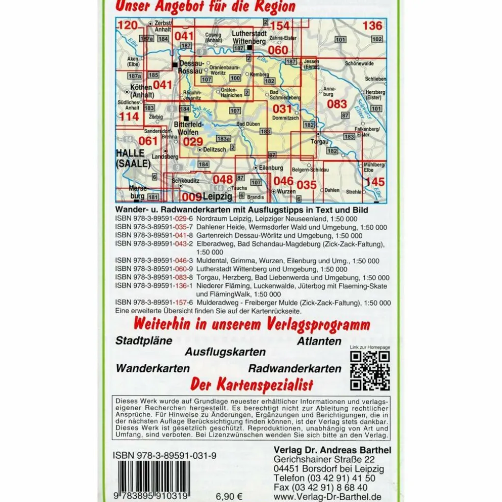 NATURPARK DÜBENER HEIDE 1 : 50 000. WAND - Wanderkarte