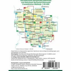 NECKARTAL-ODENWALD 1 : 20 000 - Wanderkarte