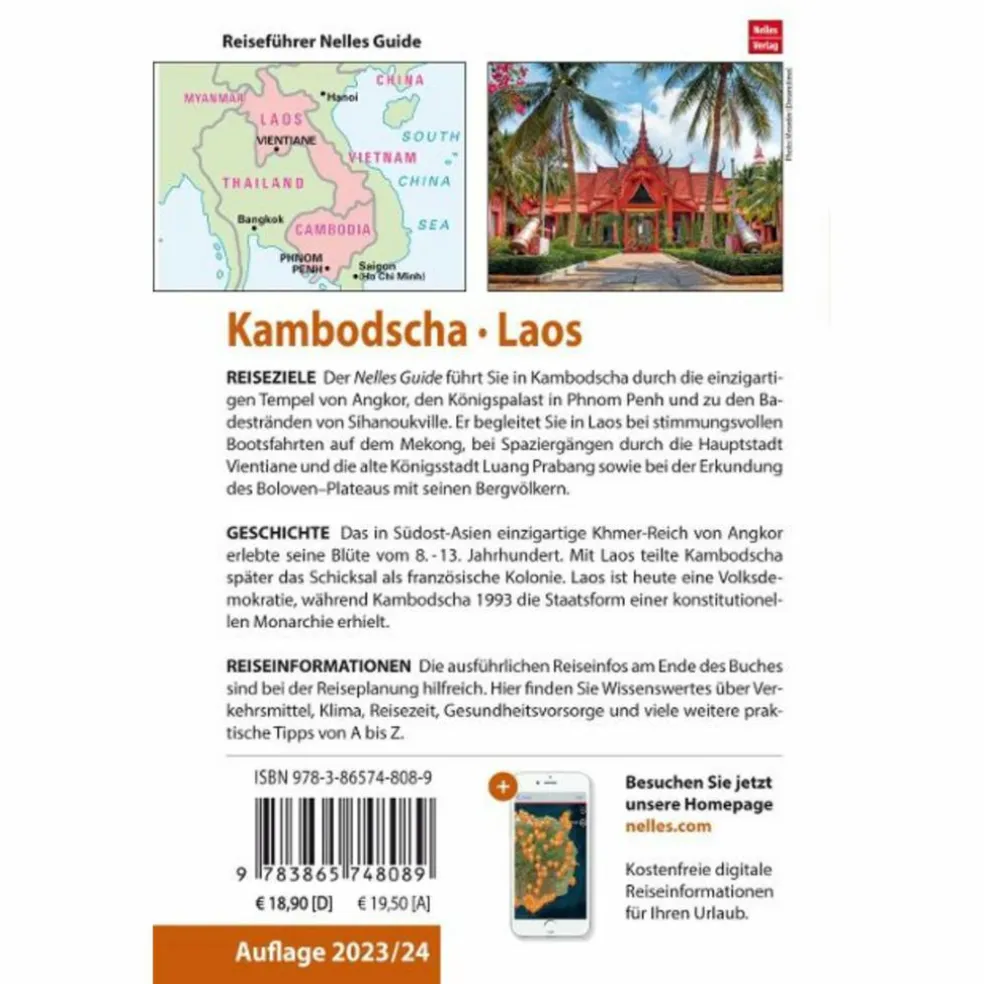 NELLES GUIDE REISEFÜHRER KAMBODSCHA - LAOS
