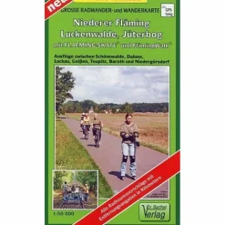 NIEDERER FLÄMING, LUCKENWALDE, JÜTERBORG - Wanderkarte