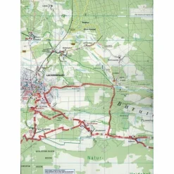 NIEDERER FLÄMING, LUCKENWALDE, JÜTERBORG - Wanderkarte