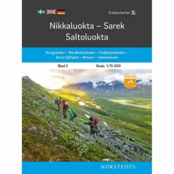 NIKKALUOKTA-SAREK-SALTOLUOKTA 1:75 000 - Wanderkarte