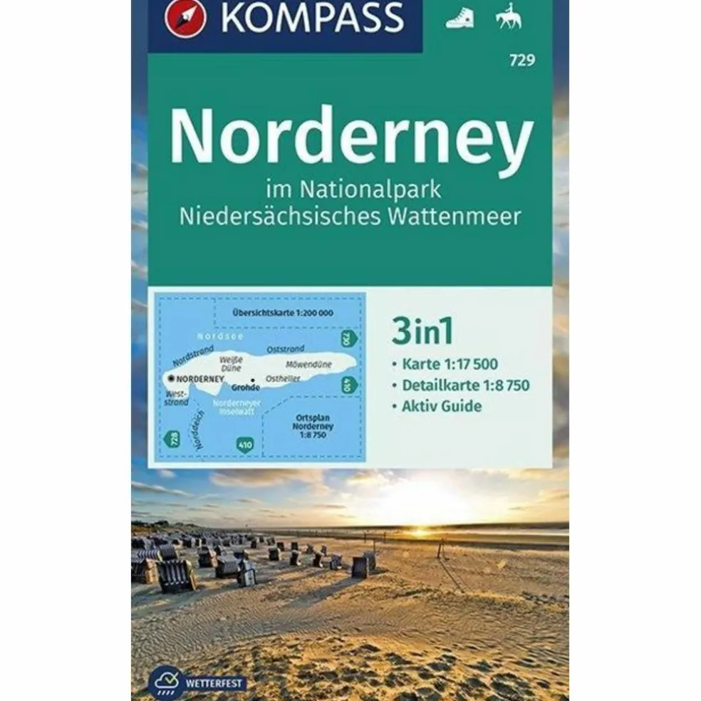 NORDERNEY IM NATIONALPARK NIEDERSÄCHSISC - Wanderkarte