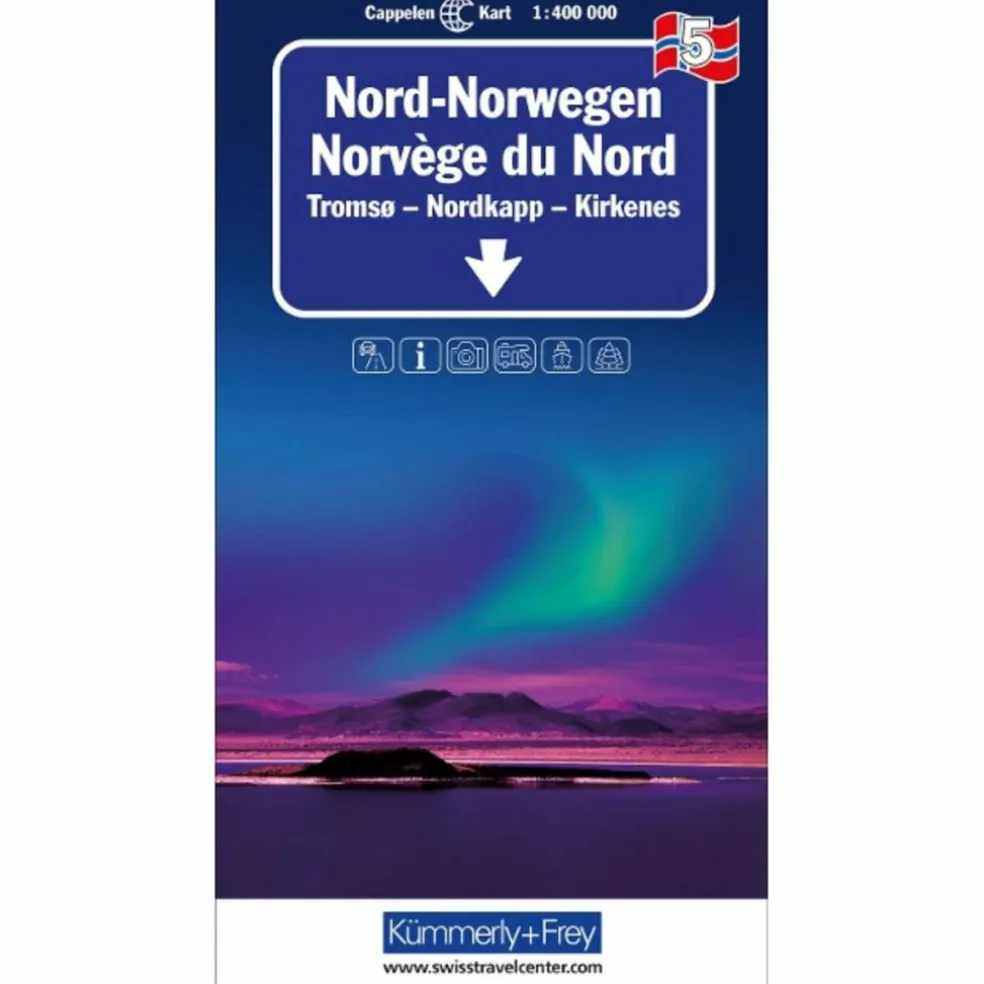 NORD-NORWEGEN NR. 05 REGIONALKARTE NORWEGEN 1:400 000 - Straßenkarte