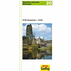 NORDRHEIN-WESTFALEN WANDERKARTE  20 WIPPERFÜRTH, LÜDENSCHEID