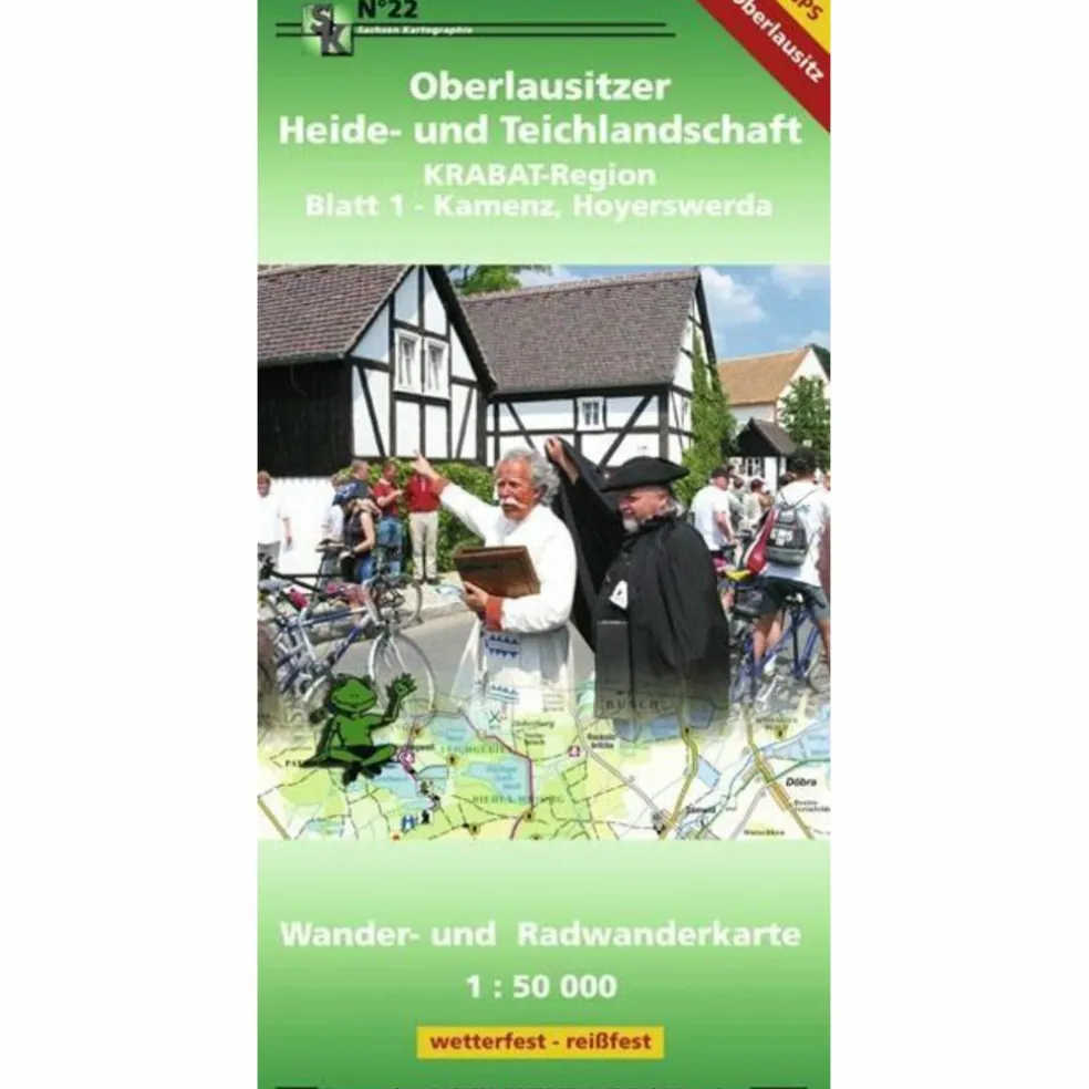 OBERLAUSITZER HEIDE- U. TEICHLAND. BL 22 - Wanderkarte