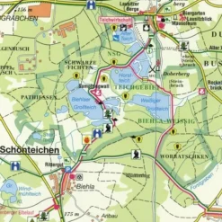OBERLAUSITZER HEIDE- U. TEICHLAND. BL 22 - Wanderkarte