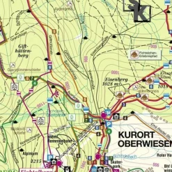 OBERWIESENTHAL UND UMGEBUNG - Wanderkarte