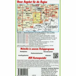 OSTERZGEBIRGE. ALTENBERG UND UMGEBUNG - Wanderkarte