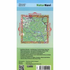 PFÄLZERWALD 7. BLATT 40-544, 1 : 25 000 - Wanderkarte