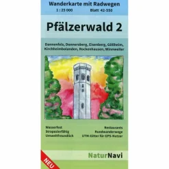 PFÄLZERWALD 2. BLATT 42-550, 1 : 25 000 - Wanderkarte