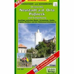 PÖßNECK, NEUSTADT AN DER ORLA UND UMGEBU - Wanderkarte