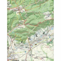 PÖßNECK, NEUSTADT AN DER ORLA UND UMGEBU - Wanderkarte