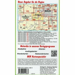 POTSDAMER HAVELSEEN, BLÜTENSTADT WERDER - Wanderkarte