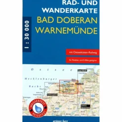 RAD- UND WANDERKARTE BAD DOBERAN, WARNEMÜNDE