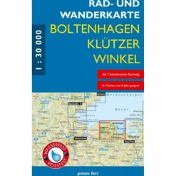 RAD- UND WANDERKARTE BOLTENHAGEN, KLÜTZER WINKEL 1:30 000