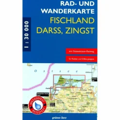 RAD- UND WANDERKARTE FISCHLAND, DARß, ZINGST - Fahrradkarte