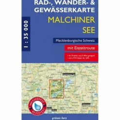 RAD-, WANDER- UND GEWÄSSERKARTE MALCHINER SEE