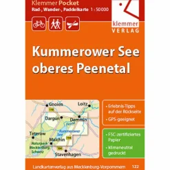 RAD-, WANDER- UND PADDELKARTE KUMMEROWER SEE - Fahrradkarte
