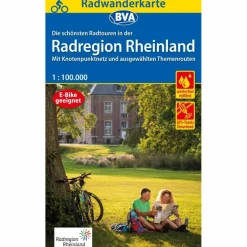 RADKARTE DIE SCHÖNSTEN RADTOUREN IN DER RADREGION RHEINLAND - Fahrradkarte