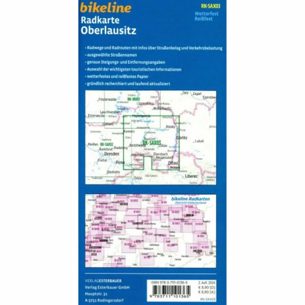 RADKARTE OBERLAUSITZ (RK-SAX03) - Fahrradkarte