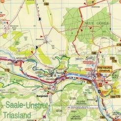RADWANDER- UND WANDERKARTE UNSTRUT-RADWEG - Wanderkarte