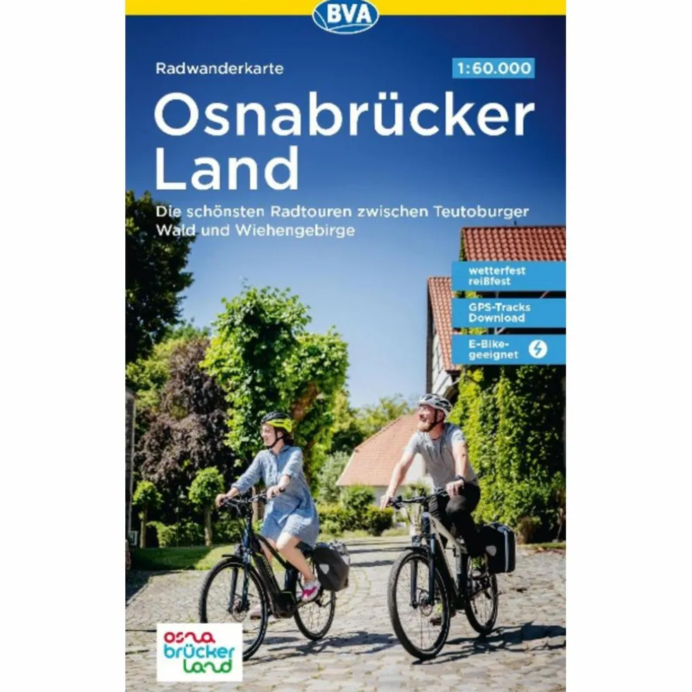 RADWANDERKARTE BVA RADWANDERN IM OSNABRÜCKER LAND 1:60.000 - Fahrradkarte