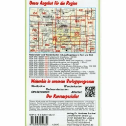 RADWANDERKARTE SÜDRAUM LEIPZIG 1 : 50 00 - Wanderkarte