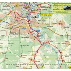 RADWANDERKARTE SPREERADWEG 1 : 50 000 - Fahrradkarte