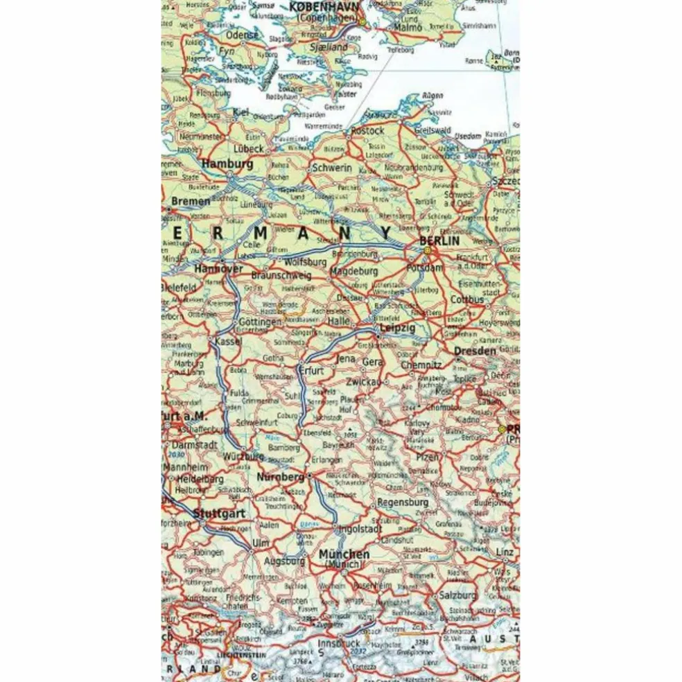 RAILMAP EUROPE 1:5MIO. - Karte