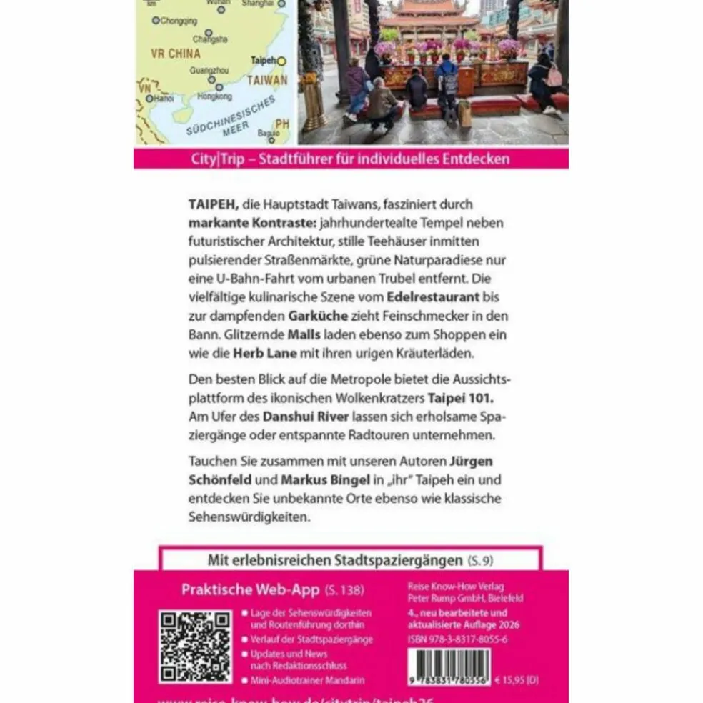 REISE KNOW-HOW CITYTRIP TAIPEH - Reiseführer