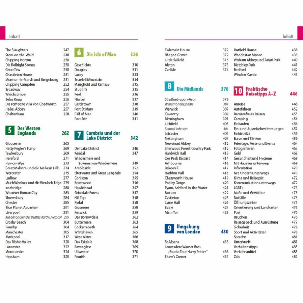 REISE KNOW-HOW ENGLAND - NORDEN UND MITTE - Reiseführer
