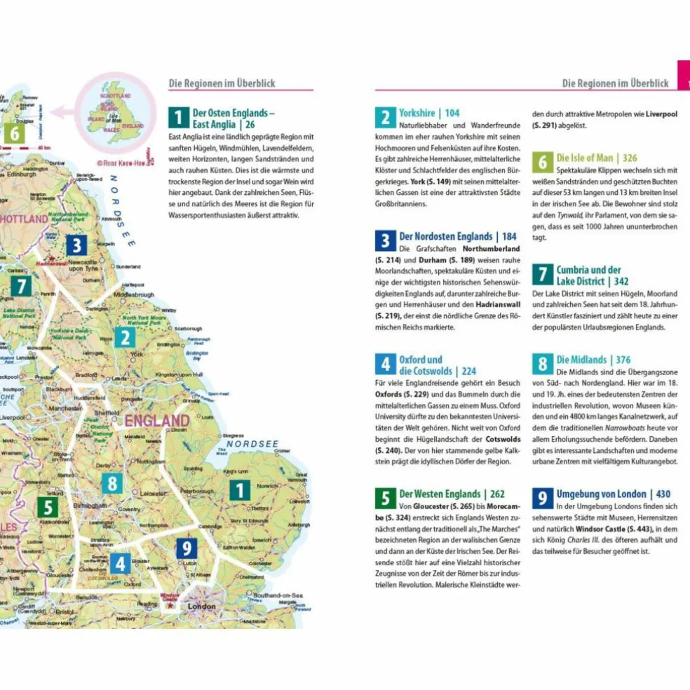 REISE KNOW-HOW ENGLAND - NORDEN UND MITTE - Reiseführer