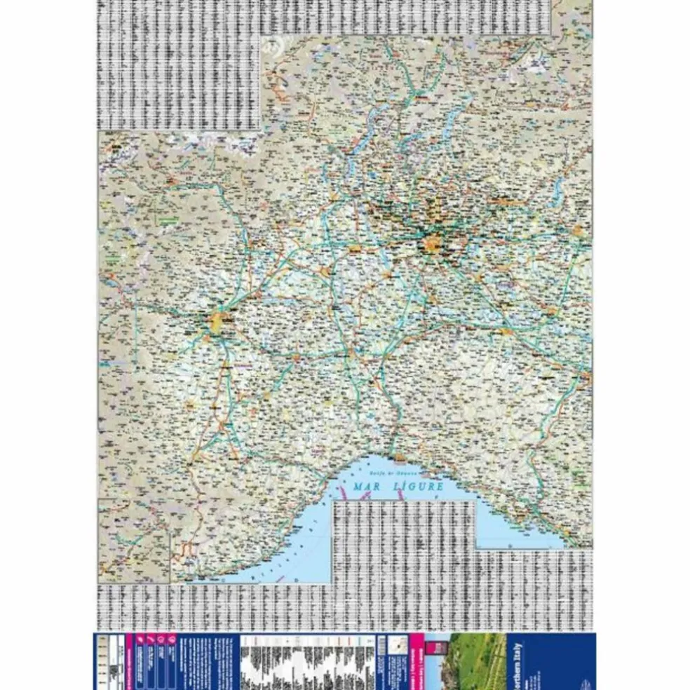REISE KNOW-HOW LANDKARTE ITALIEN, NORD / NORTHERN ITALY - Straßenkarte