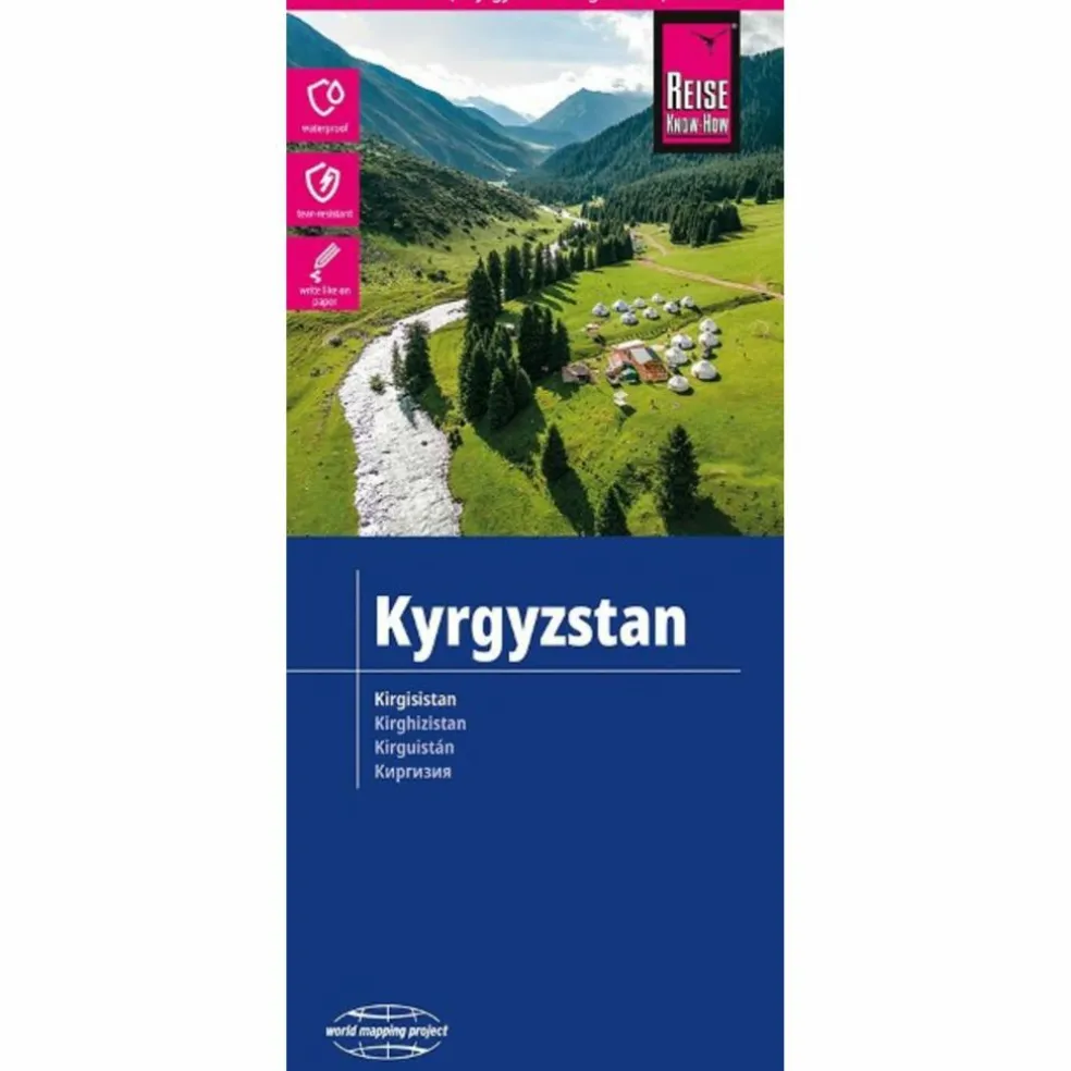 REISE KNOW-HOW LANDKARTE KIRGISISTAN / KYRGYZSTAN 1:700.000 - Straßenkarte