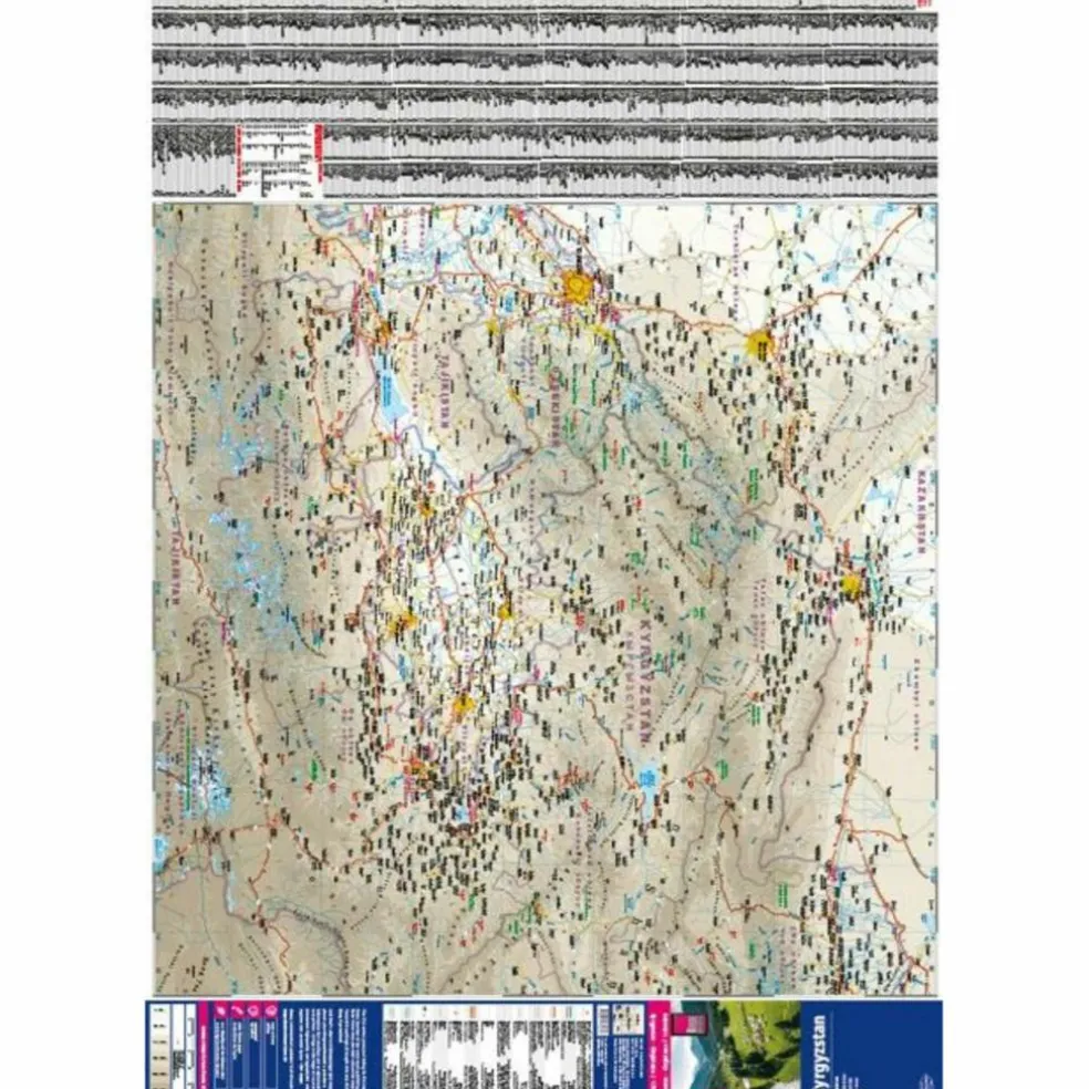 REISE KNOW-HOW LANDKARTE KIRGISISTAN / KYRGYZSTAN 1:700.000 - Straßenkarte