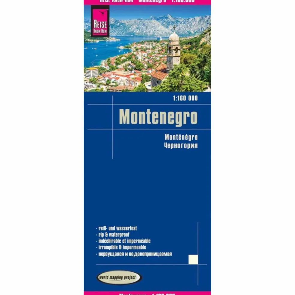 REISE KNOW-HOW LANDKARTE MONTENEGRO 1:160.000 - Straßenkarte