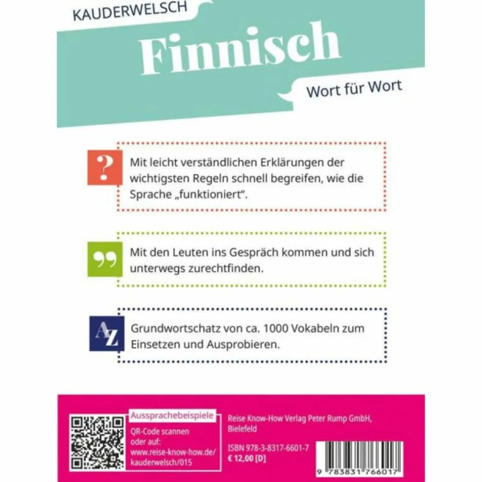 REISE KNOW-HOW SPRACHFÜHRER FINNISCH - WORT FÜR WORT