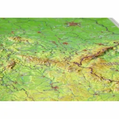 RELIEF DEUTSCHLAND 1:2.4 MIO MIT HOLZRAH - Karte