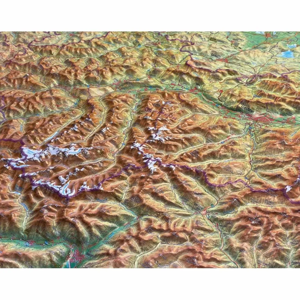 RELIEF TIROL 1:325.000 - Karte