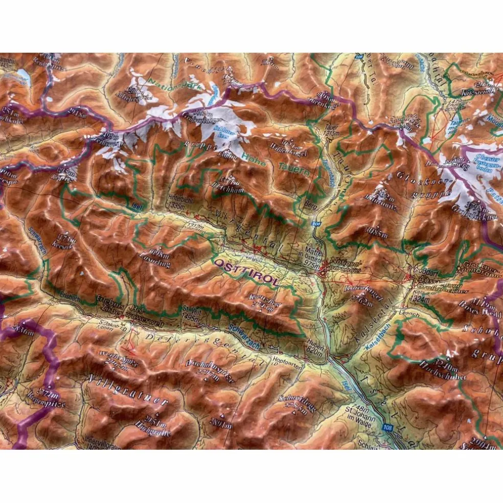 RELIEF TIROL 1:325.000 - Karte