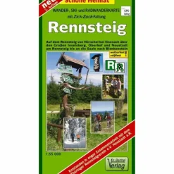 RENNSTEIG 1 : 35 000. RAD- UND WANDERATL - Wanderkarte