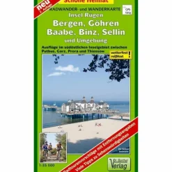 RÜGEN, BERGEN, GÖHREN, BAABE, BINZ, SELL - Wanderkarte