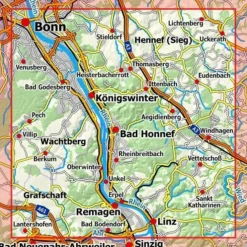 RHEINWANDERN 5 - BONN - SIEBENGEBIRGE - Wanderkarte