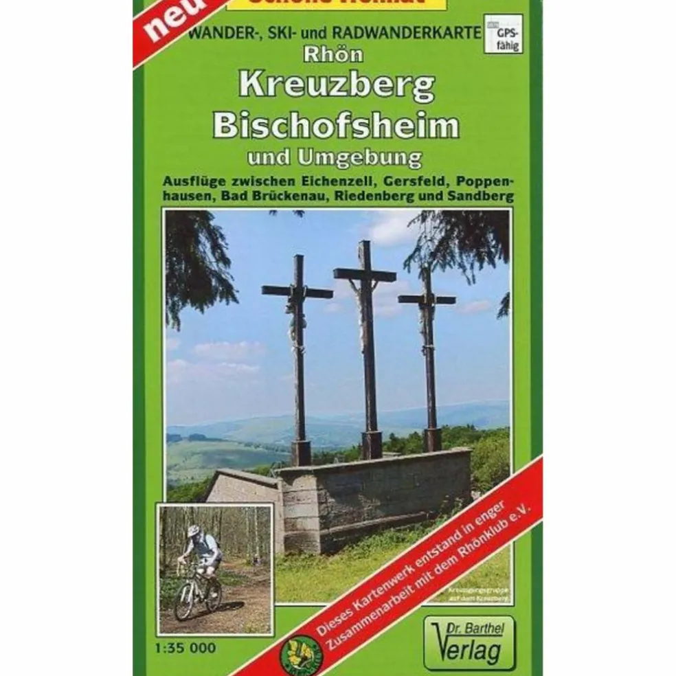 RHÖN, KREUZBERG, BISCHOFSHEIM UND UMGEBU - Wanderkarte