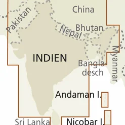 RKH WMP INDIEN (1:2.900.000) - Straßenkarte